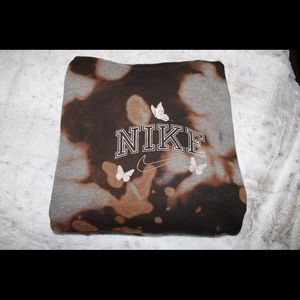 embroidered Nike butterfly sweatshirt